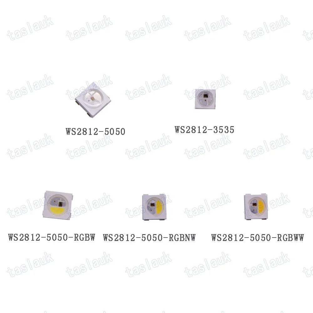 Individually Addressable WS2812B Mini 3535 5050 SMD RGB LED Chip Digital Pixels White/Black Leds DC5V 2~1500Pcs