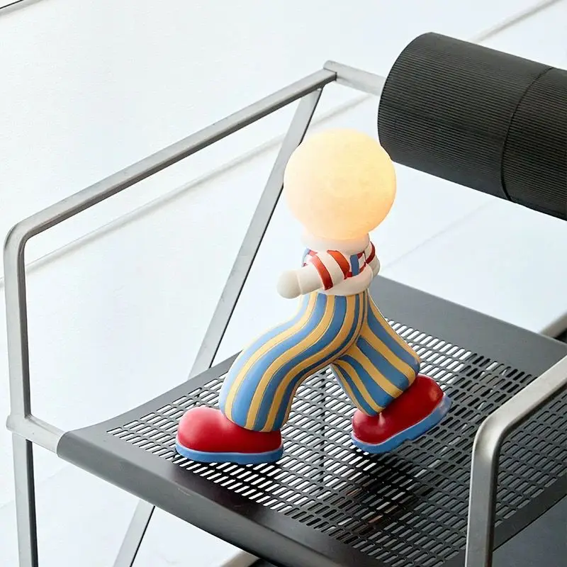 Dopamine Cartoon Character Ornaments Room Decoration Accessories Circus Figurine Abstract Character Statues Holiday Gifts