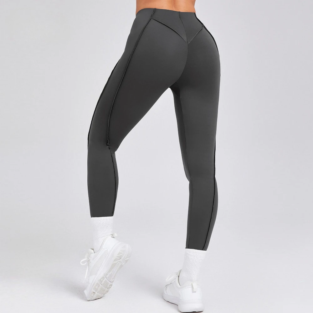 Running Workout Gym Leggings for Women Seamless Yoga Leggings Pants Sports Fitness High Waist Peach Hip Raise Training Trousers