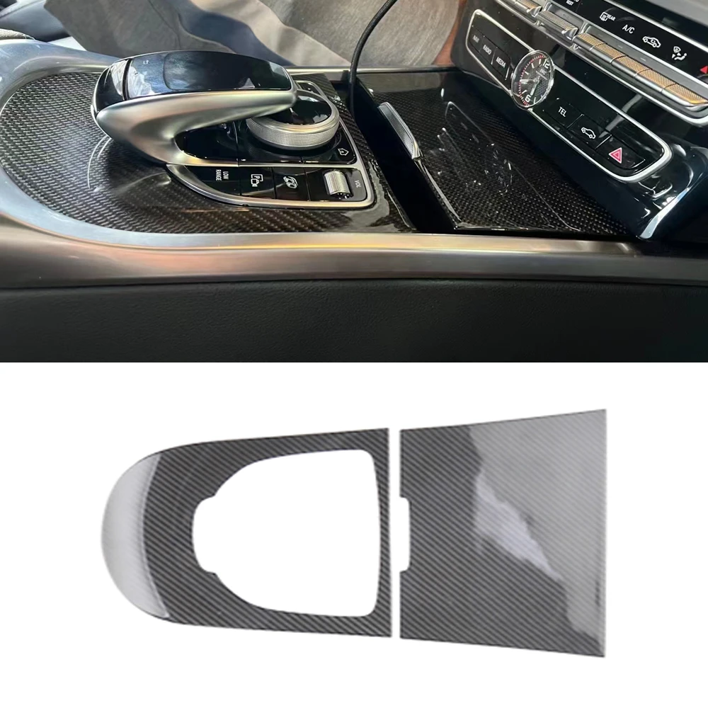 Real Carbon Fiber Interior Center Console Cover Trim Car Accessories For Mercedes W463 G500 G550 G63