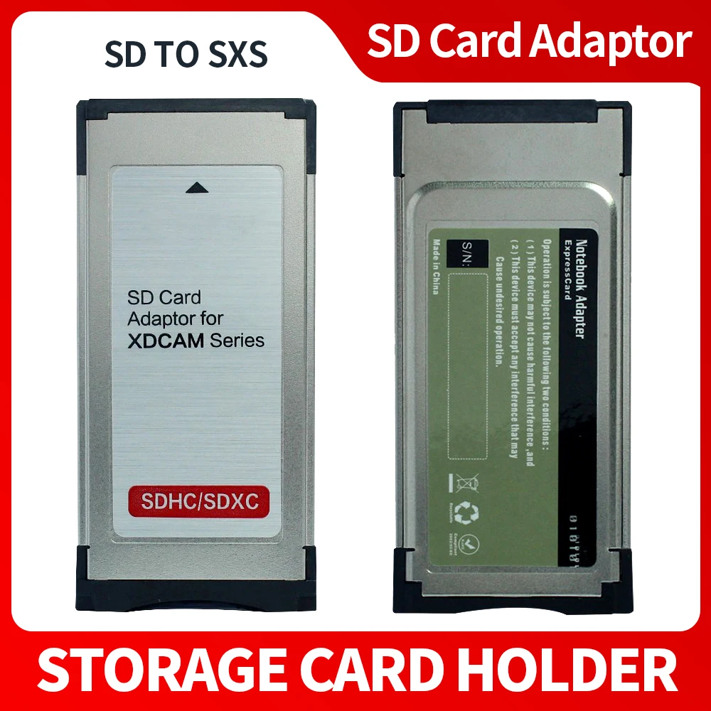 SD SDHC SDXC to ExpressCard 34mm Adapter Card Reader for Sony for SxS for XDCAM for EX Cameras EX1R EX280 Camcorder Filmmaker