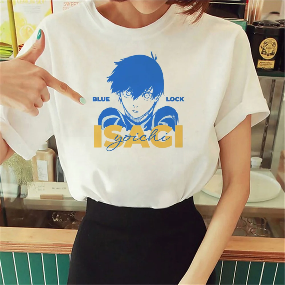 Blue Lock t shirt women anime designer manga t shirt female 2000s funny clothing