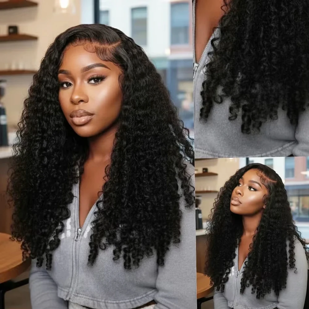 

36 38-дюймовые парики из бирманских кудрявых волос с глубокой волной, 13x4 HD кружевные фронтальные парики из натуральных волос, предварительно снятые, без клея, бразильские фронтальные парики для женщин