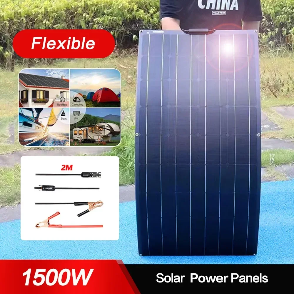 3000W Solar Panel System Kits For Home With  2000W Inverter DC 110V/230V  Solar Panel 100A Charge Controller 10Ah LFP4 Battery