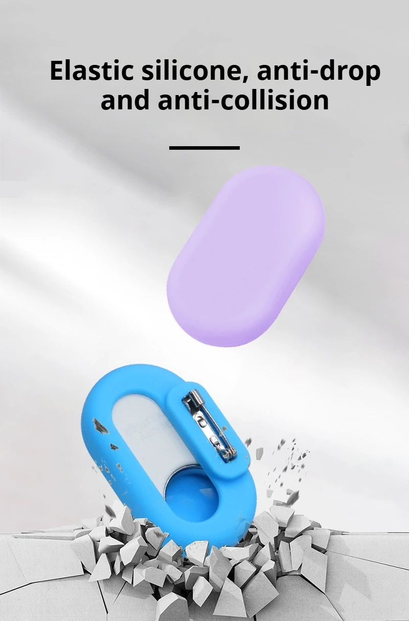 Eayburst Cover für Samsung Galaxy SmartTag2 Hülle mit Pin, rutschfeste weiche Silikonhülle für Kinder, GPS-Tracker-Zubehör – Detail 10