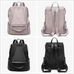 Travel Backpack for Women Casual Female Laptop Bag Large Capacity School Bags 2024 New Waterproof British Style Canvas Bagpack