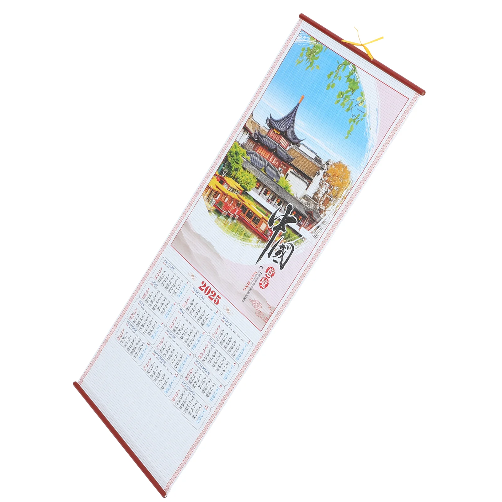 

Year of The Snake Hanging Scroll Calendar Hook Blocks Chinese Digital Monthly Household Wall Mini Child