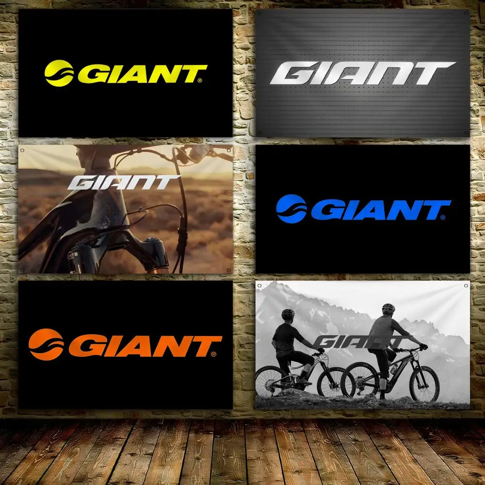 G-Giant Fahrrad-LOGO-Flaggen, individuelles Wandbehang-Kunstbanner für Schlafzimmer, Zuhause, Wohnzimmer, Outdoor-Dekoration
