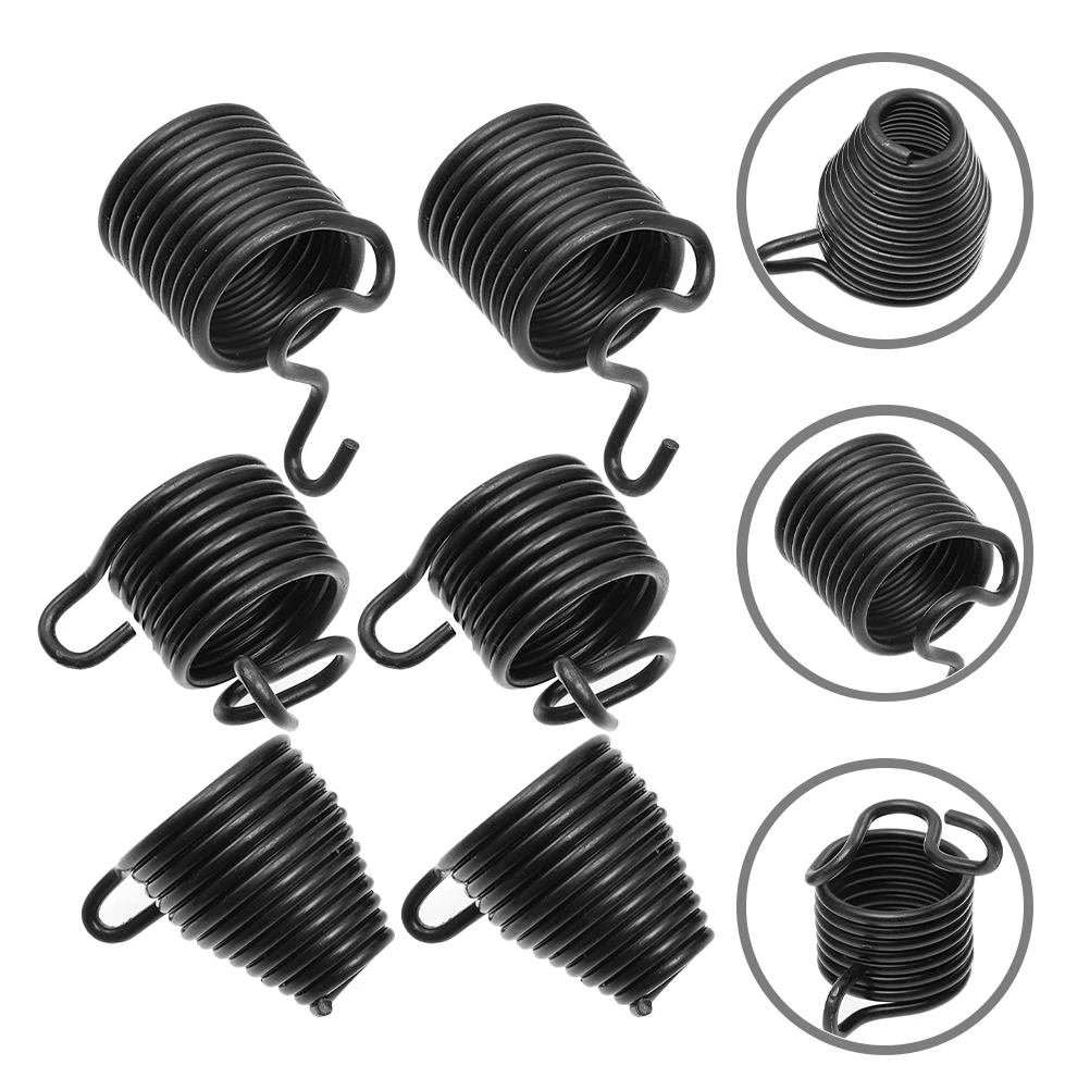 6pcs Spring Hammer Retaining Springs Universal Black Attachments Pneumatic Chisel Replacement Parts Air Fitting
