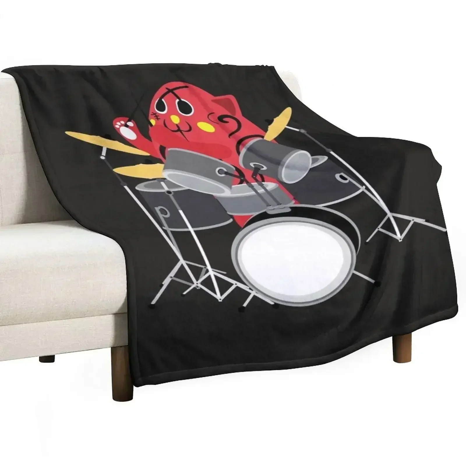 Nyango Star Mascot Drummer T Shirt-4500 Throw Blanket Personalized Gift Bed Decorative Sofa Blankets