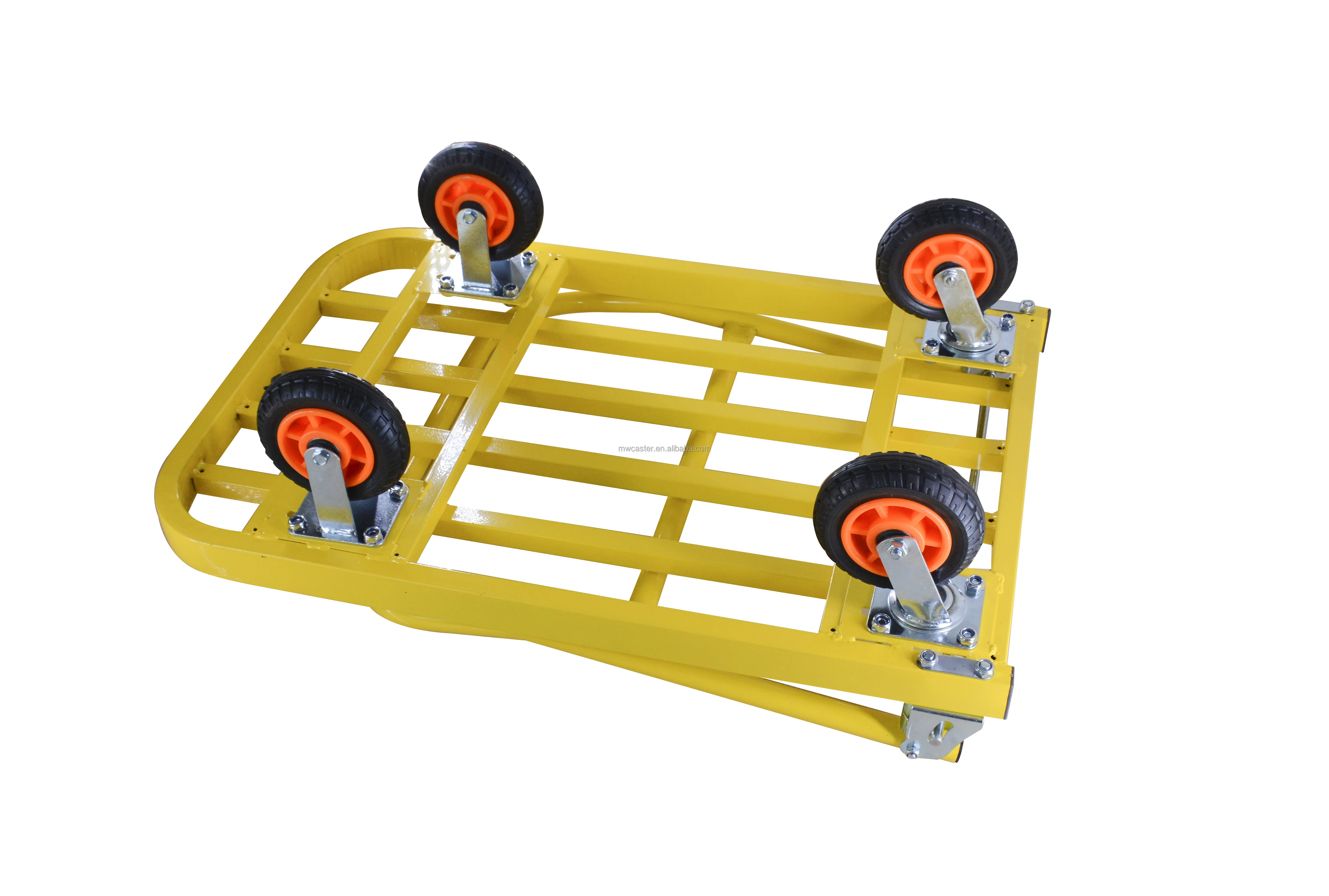 MW Trolley Manufaktur 300kg Eisen Handwagen Farbe anpassbar Hochleistungs-Industrie wagen Eisen faltbare Plattform Hand Truck