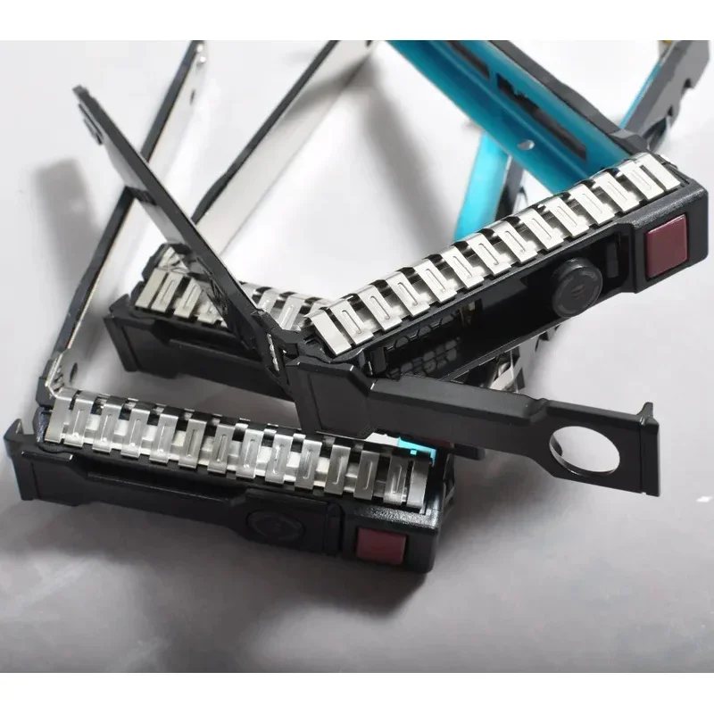 Image of AliEx 10x Original 651687 -001 2,5" SFF SAS SATA HDD Tray Caddy für HP G8 Gen8 G9 DL380p DL360p mit Chip LED 651699 -001 ML350e