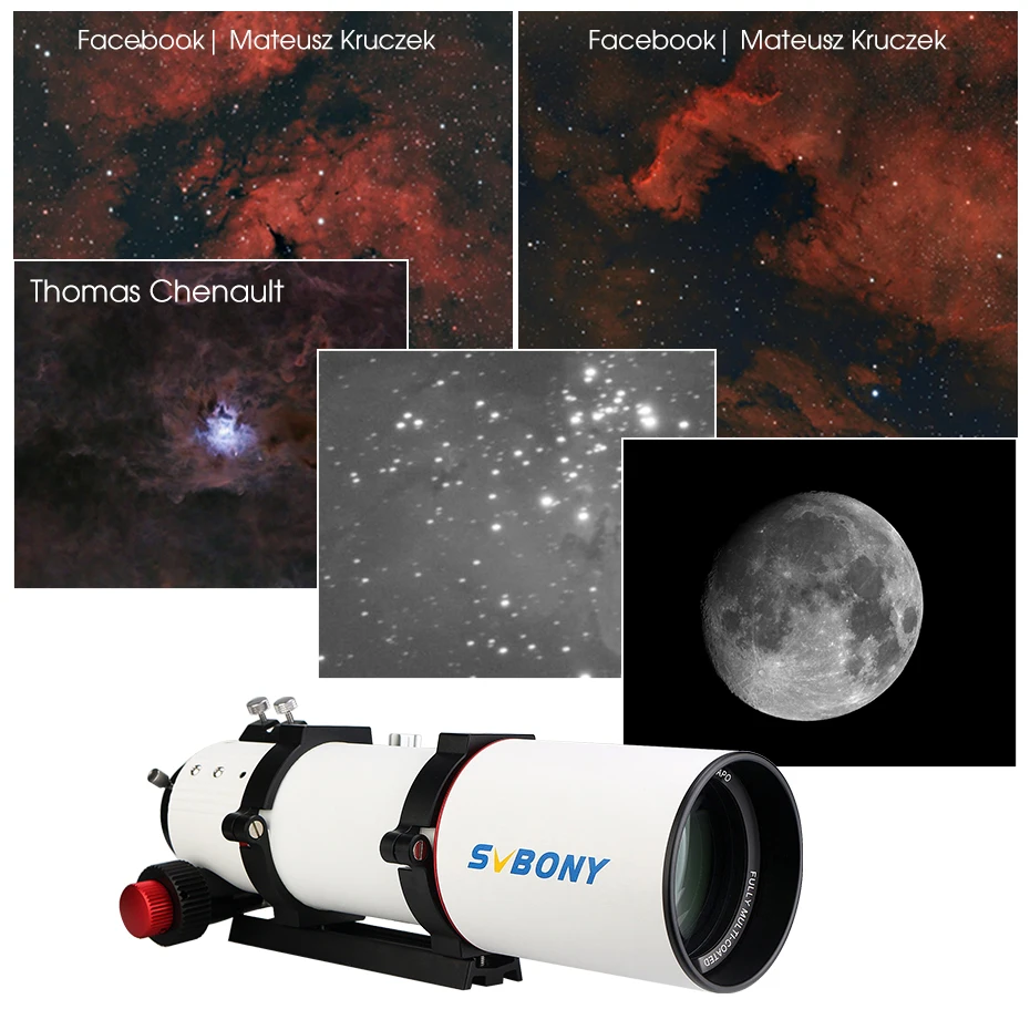 Svbony SV550 80mm Apertur APO Triplet-Refraktor und schnelles f/6 Brennweitenverhältnis Großartiges Reise-Teleskop für Deep-Sky-Beobachtung – Detail 25