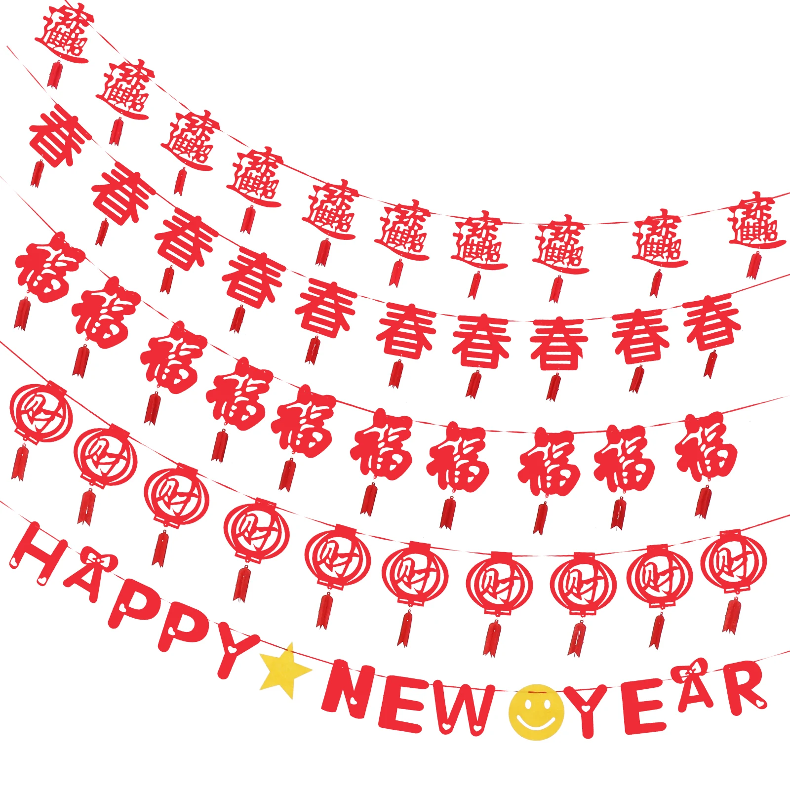 

Party Decorations Red Hanging naments Latte Art s Kitchen Fireplace Stairs Home Party New Year Banner nament Chinese New