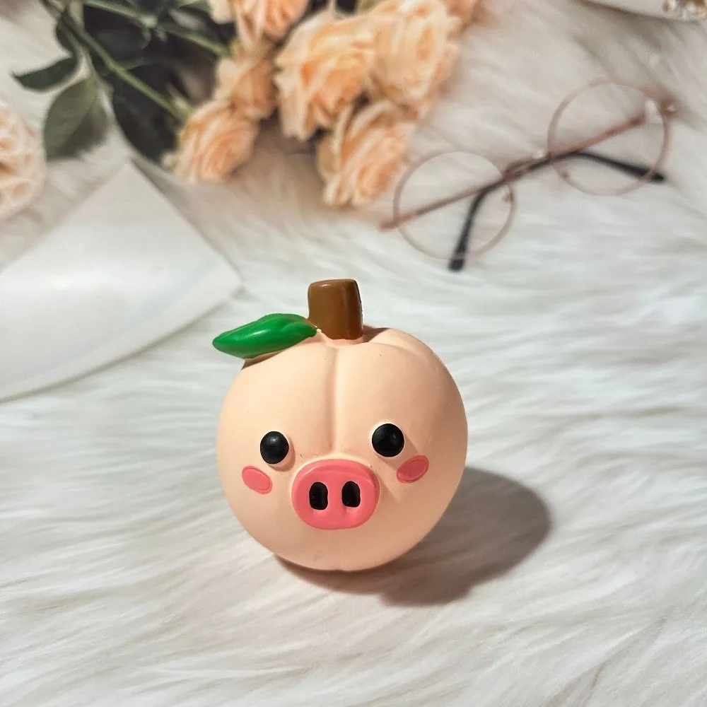 Fruit Shape Squeaky Pet Toys Frog Shape Pig Head Shape Latex Dog Toys Monkey Shape Soft Interactive Dog Toys Pet Supplies