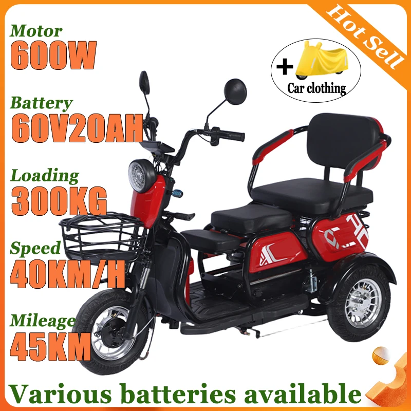 

Мини-электрический трехколесный велосипед для взрослых, 3-колесный велосипед для пожилых людей с корзиной для инвалидов, поездок на работу, удобное сиденье для отдыха, мобильный скутер со снежной шиной