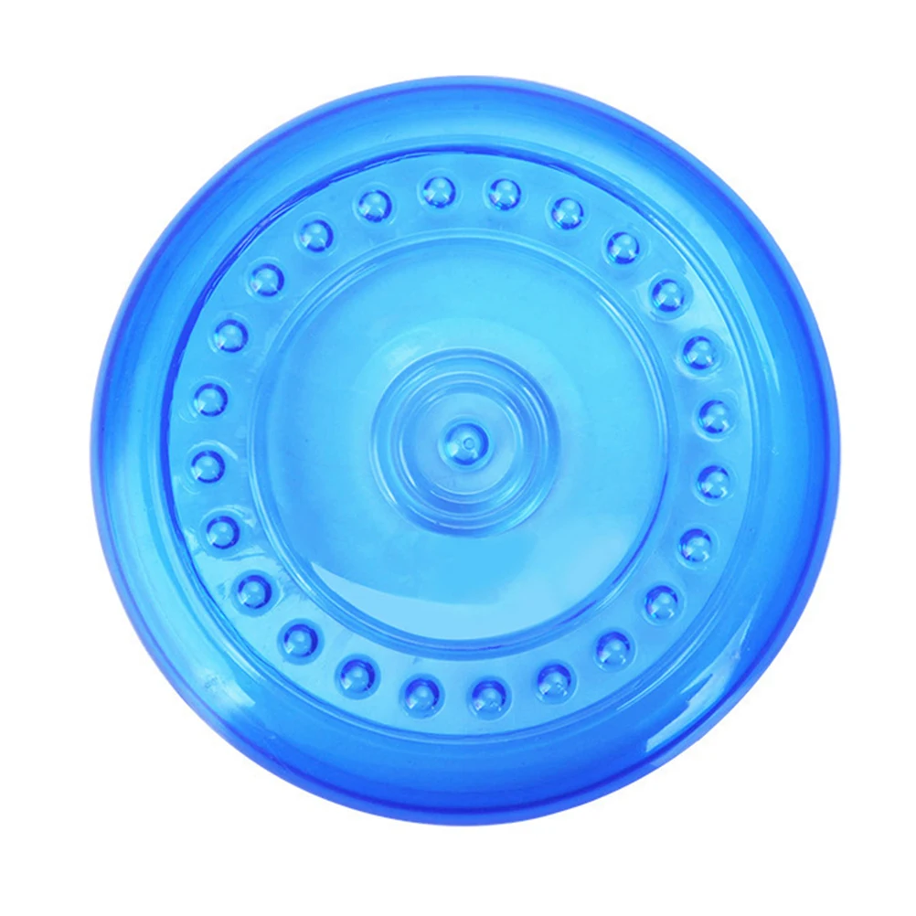 Dog Toys Wear Resist Flying Disc Pet Puppy Plaything Supple Outdoor Fetch Toy Big Dogs Soft Gliding Disc Strong for Canine