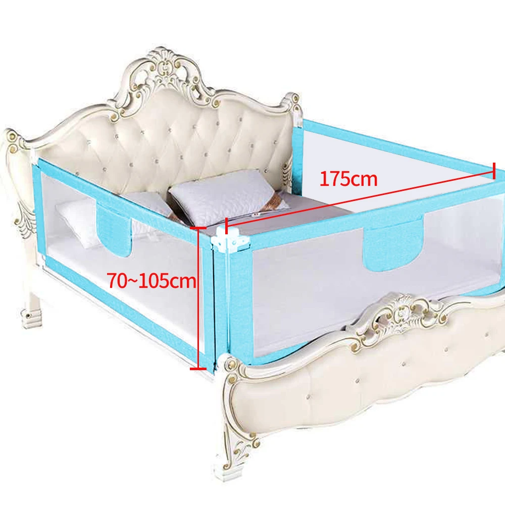 150/180/200/cm bedbescherming kinderkameraccessoire voor jongens en meisjes grijs roze blauw bed