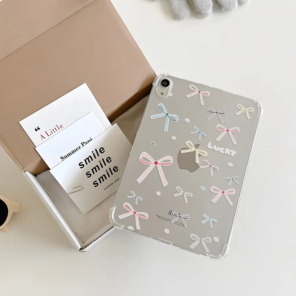 Cartoon Bowknot Tablet Case For iPad Pro 12.9 13 11 inch 9.7 Air 13 11 2 Mini 7 6 5 4 3 2 iPad 11 10.9 6 5 10.2 4 3 2 Capa Cover