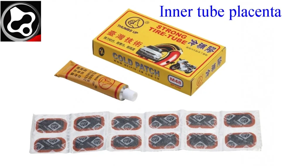 

THUMBS UP ( FOURIERS NEW ) Bike Inner tube placenta 24mm x 35mm 48pcs With Special adhesive for patch Bicycle Parts