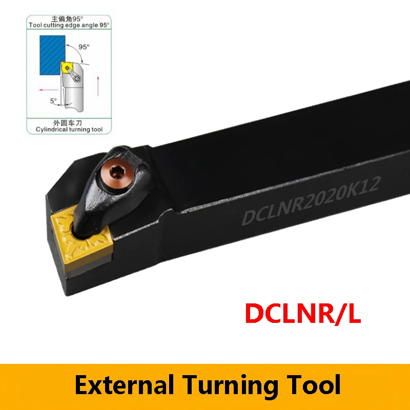 LIHAOPING D Type DCLNR2020K12 DCLNR1616H12 DCLNR2525M12 DCLNR DCLNL Maching External Turning Tools Lathe Cutter Tool CNMG Insert