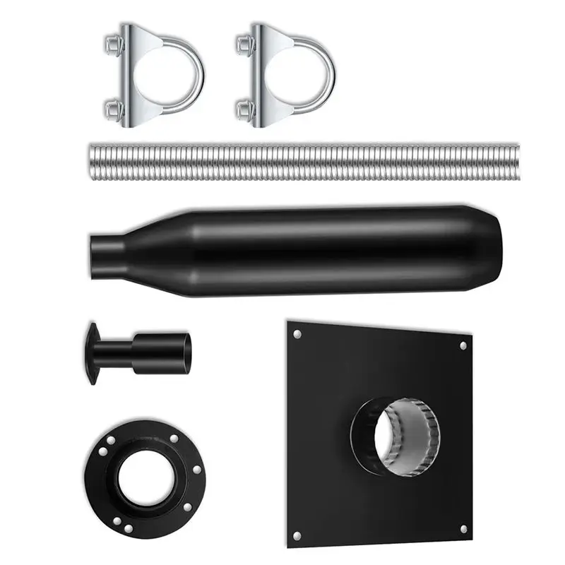 WF-Generator Exhaust Extension Kit With Insulated Through-Wall Mounting Plate Vent Exhaust Reduce Noise By 52%