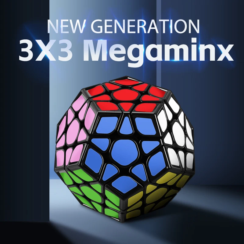 SENGSO Megaminx 2x2 3x3 Speed Cube |12-Sided Stickerless Puzzle Smooth Rotation| Competition Cube for Beginners / Experts