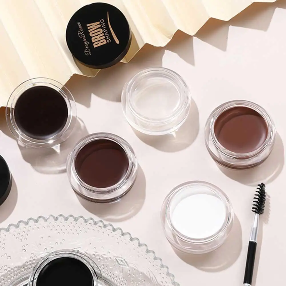 6-farbige wilde Augenbrauen-Styling-Creme, Augenbrauenformgel, Seifenwachs, klare Augenbrauencreme, Tönung, Augenbrauenlift mit Pinsel, kosmetische Werkzeuge