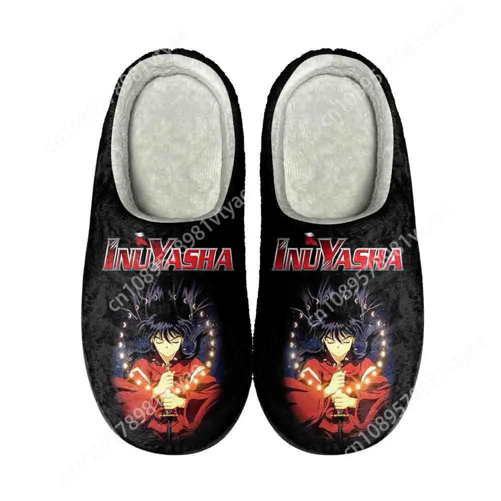 

Anime Inuyasha Kikyō Home Cotton Custom Slippers High Quality Mens Womens Plush Fashion Casual Keep Warm Shoes Thermal Slipper