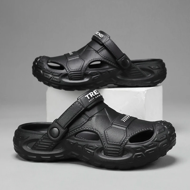 

Men's Outdoor Slippers Beach Sandals Comfortable Slides Clogs Men Casual Shoes Garden Shoes Male Beach Slippers Big Size 48 49