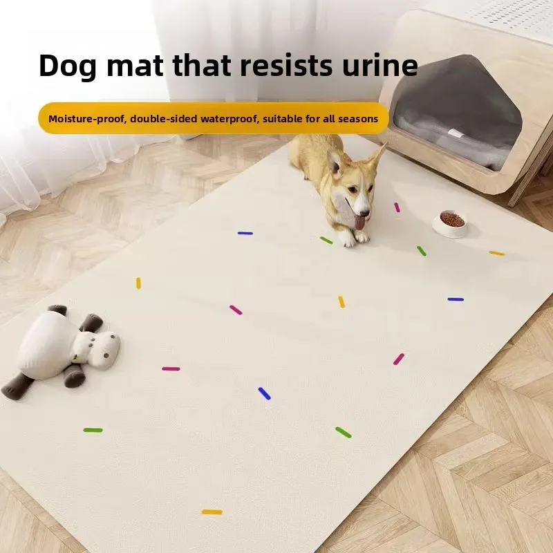 

Pet-Friendly PVC Anti-urine Waterproof Non-Slip Plastic Mat Dog Fence Mat No-Maintenance Carpet Simple Sle hine Knitted