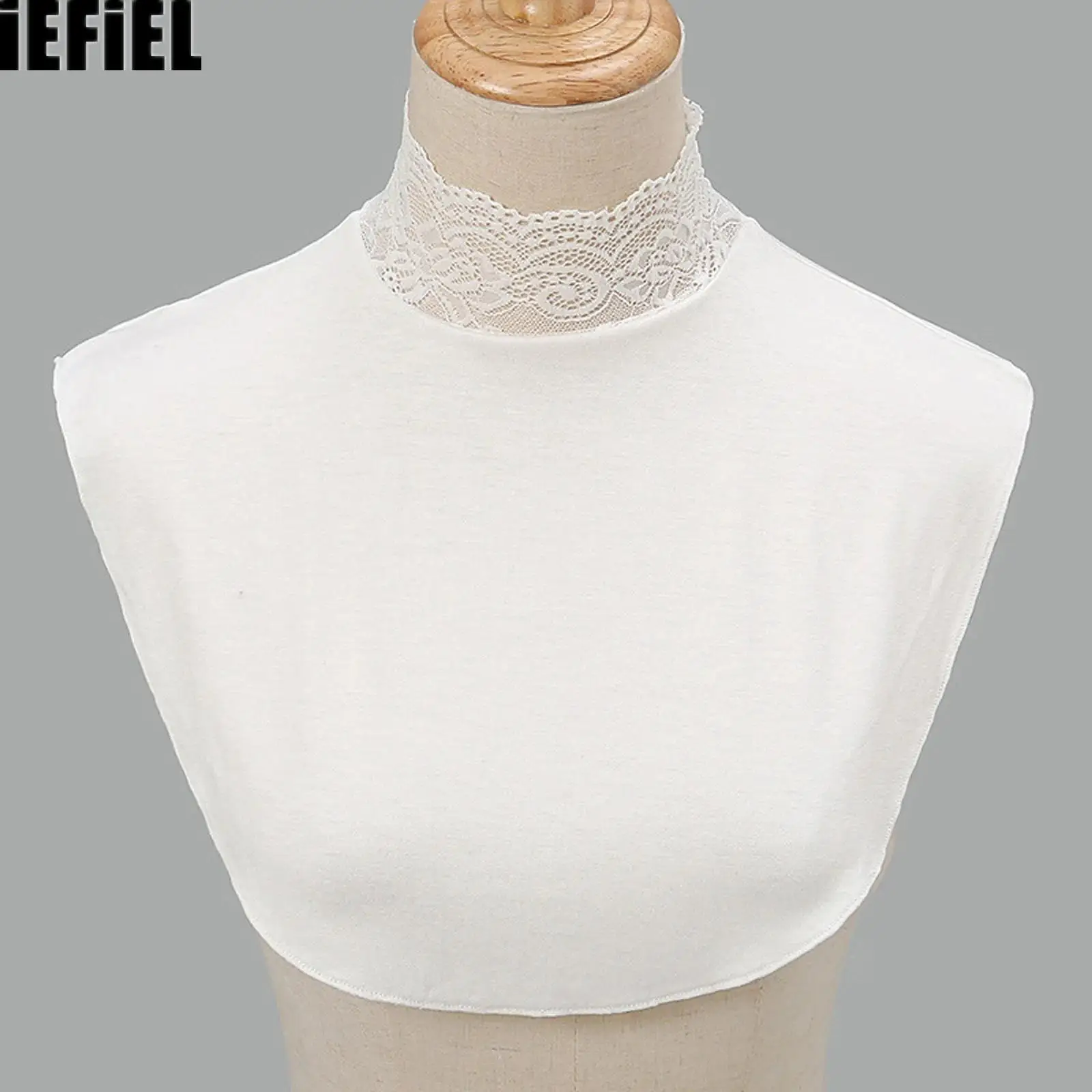 Women Half Top False Collar Faux Turtleneck Dickey Solid Color Collar Modal Mock Blouse Neck Cover Underlay Shirt