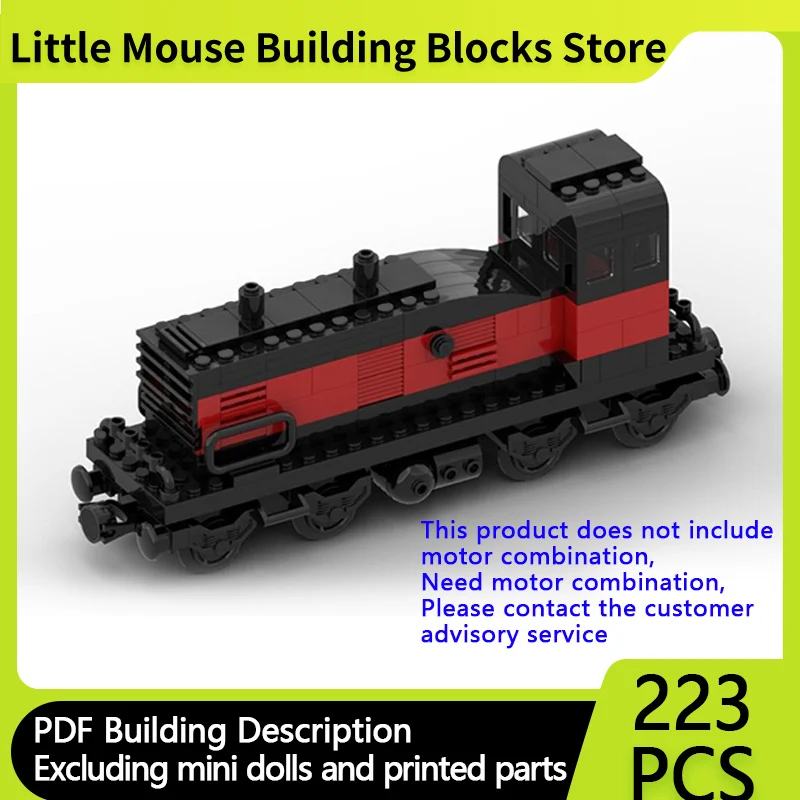 

City Car Model MOC Building Bricks Model 20 Switcher Locomotive Modular Technology Gifts Holiday Assemble Children Toys Suit