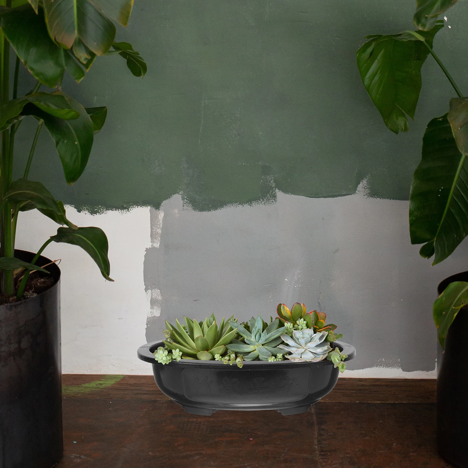 

6 Pcs Plastic Flowerpot Flower Pot Flower Planter Planter Square Gardening Large PP Safe Durable Modern Indoor Plants