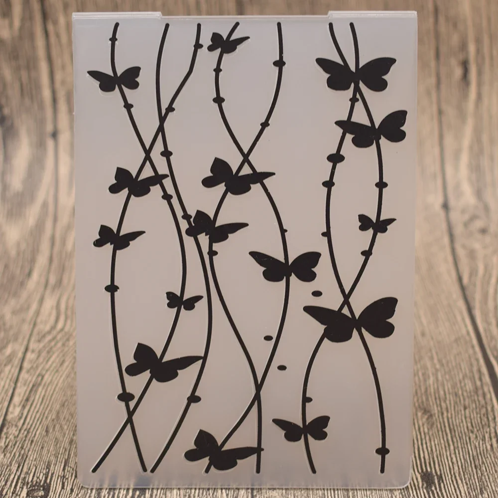 Schmetterling Rebe Kunststoff Prägung Ordner Vorlage für Scrapbooking Fotoalbum Papier Karte machen Dekoration