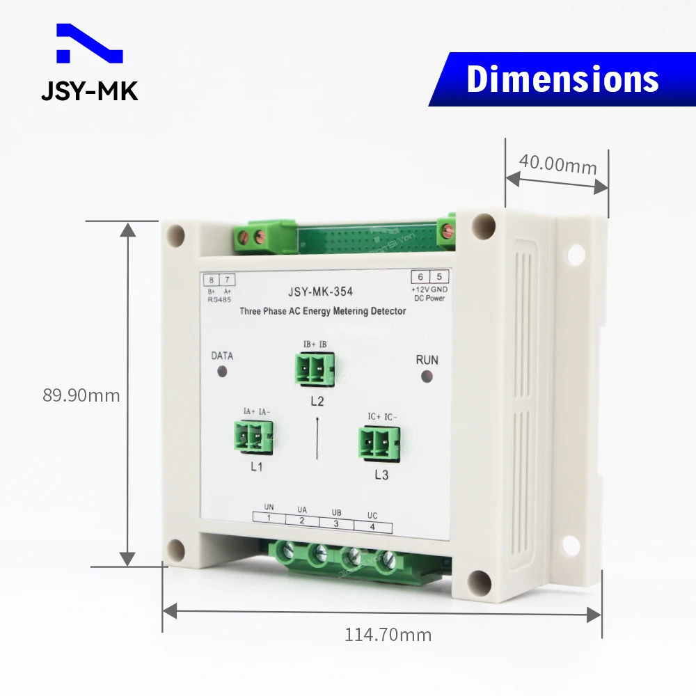 Imagem -03 - Medidor de Energia Bidirecional para Roteador Solar Fases Jsy-mk354 3p4w 50ma 63a 50hz 380v ac