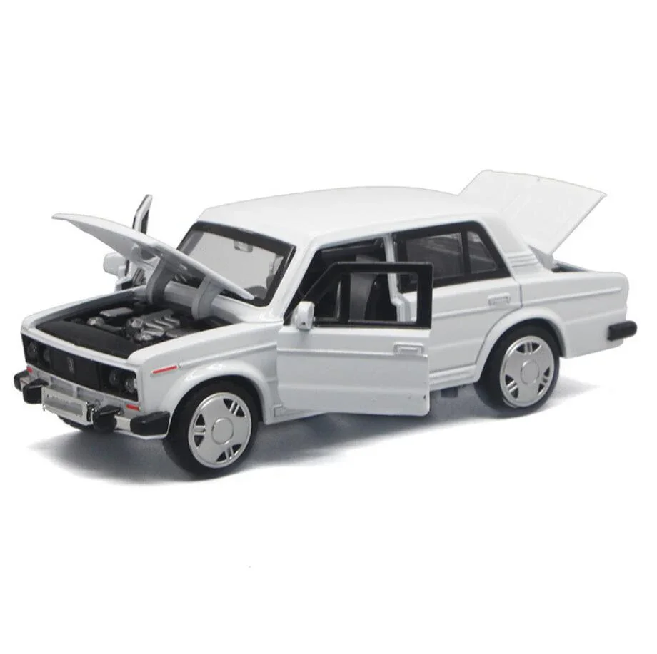 1:32 Mix Colors High Simulation LADA Alloy Car Model Russian Diecast Vintage Metal Car Castings Collection Model Toys V035