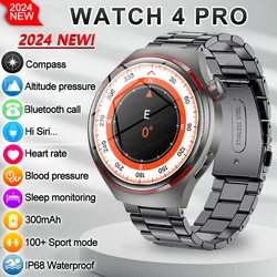 Original For Huawei Xiaomi Watch 4 Pro Smart Watch Men GPS Tracking AMOLED 360*360 HD Screen Bluetooth Call Sports Smart Watch