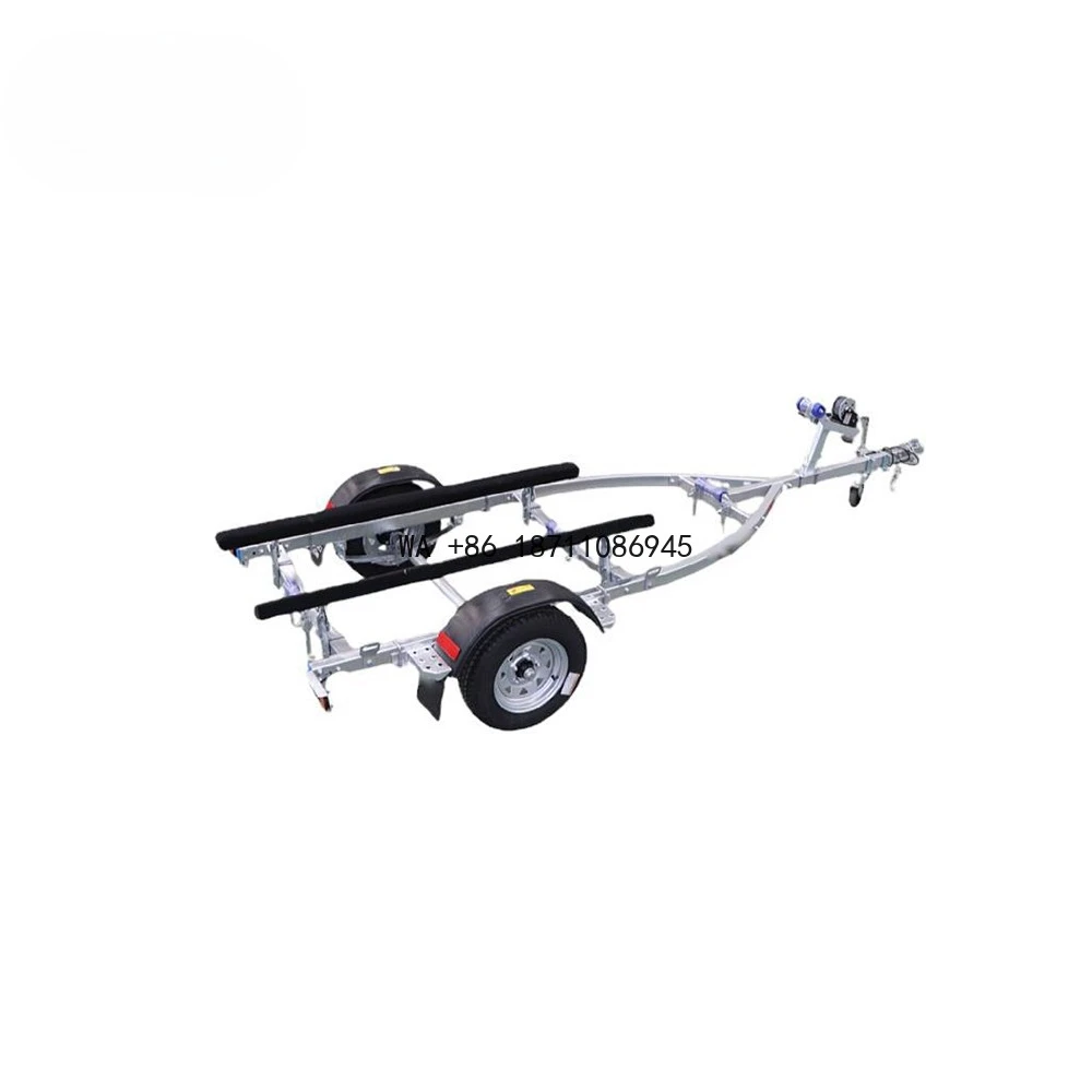 Galvanized Steel/Aluminum Single/Double Axle Boat Trailer China Manufacturer Factory Price Three Horses 8ft-31ft Hot Dipped