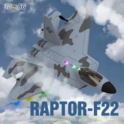 2024 RC 비행기 랩터 F22 전투기, WLtoys A180 업그레이드 버전 LED 조명, 자이로스코프 아웃 문짝 장난감, F22S 2.4G 3CH 3D6G, 신제품