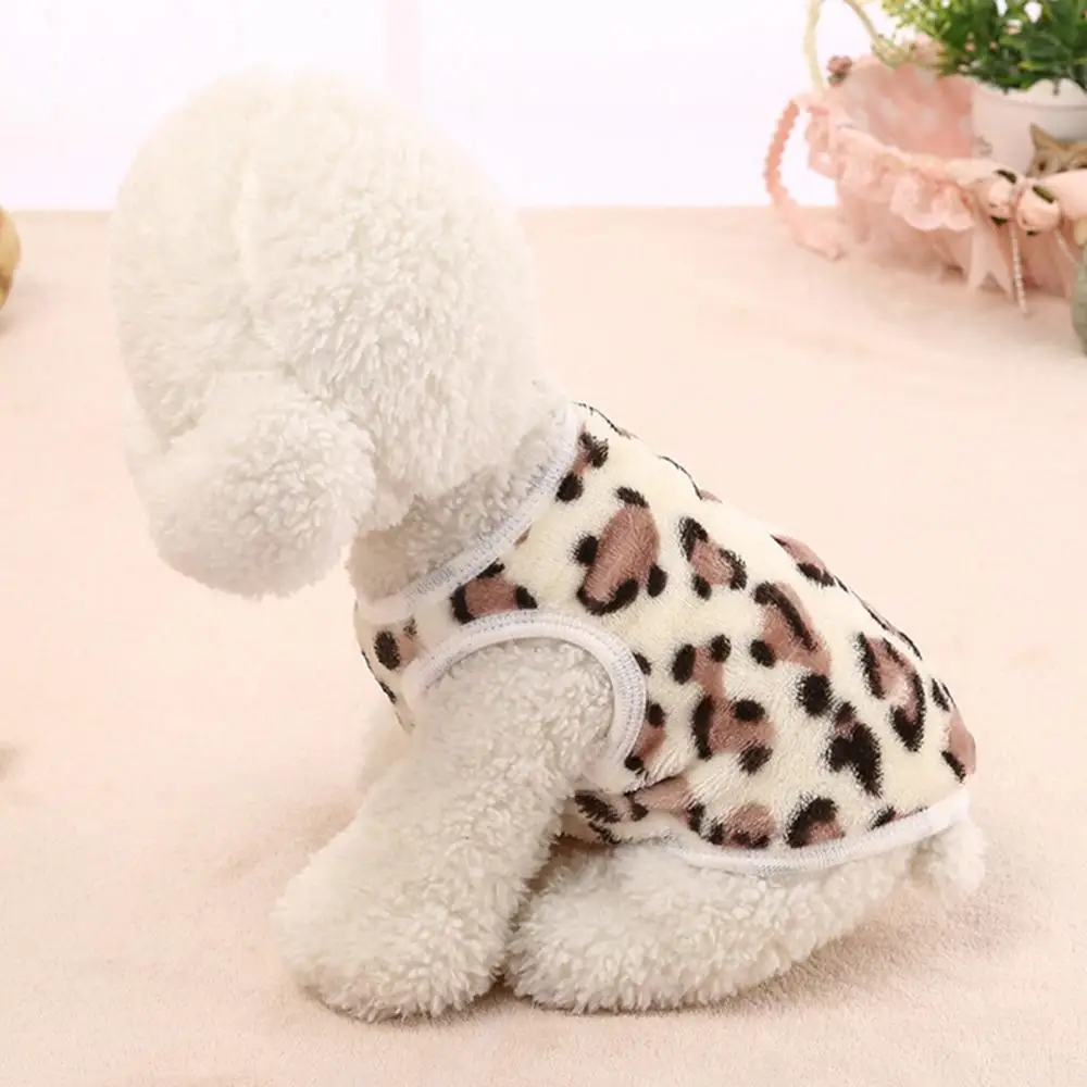 Winter Dog Vest Two-legged Round Neck Cat Puppy Costume Warm Fleece Plush Soft Stretchy Breathable Pet Clothes For Daily Wear