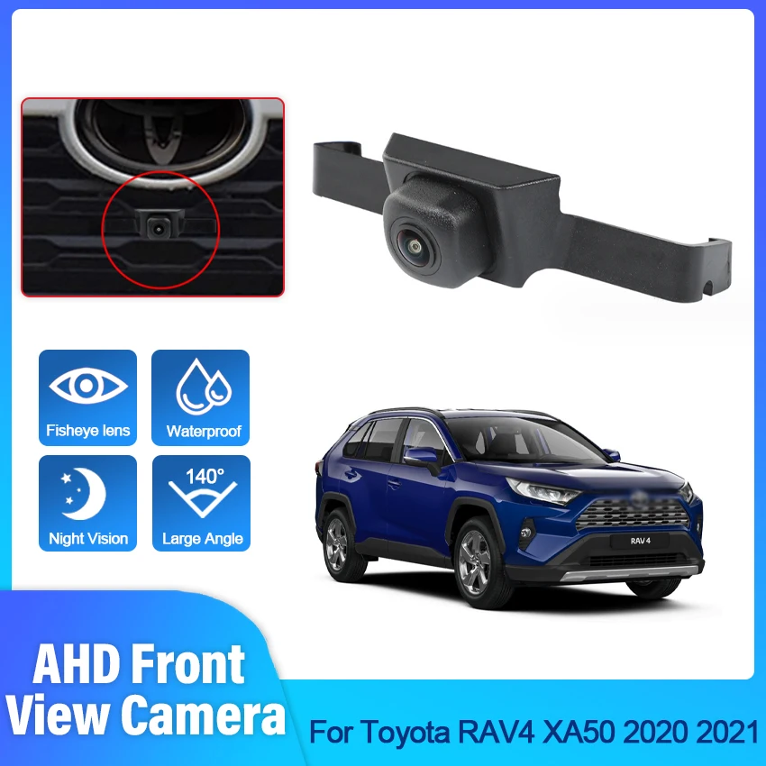 

HD AHD 1080P Car Front View Camera For Toyota RAV4 XA50 2020 2021 Grille Positive Image Night Vision 140° Fisheye Wide Angle