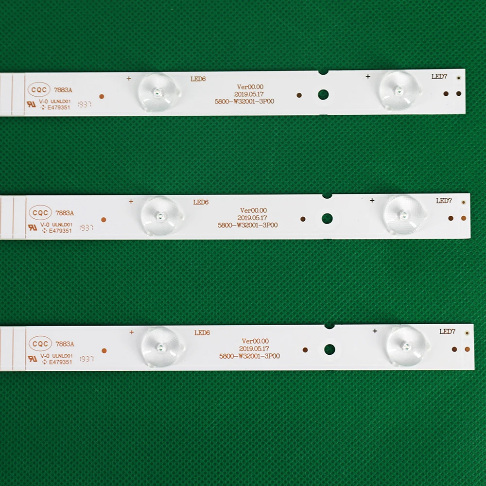 3 PCS LED Backlight Strip For LC320DXJ-SFA2 32X3000 32E3000 32HX4003 5800-W32001-3P00 0P00 05-20024A-04A CRH-A323535030751AREV1