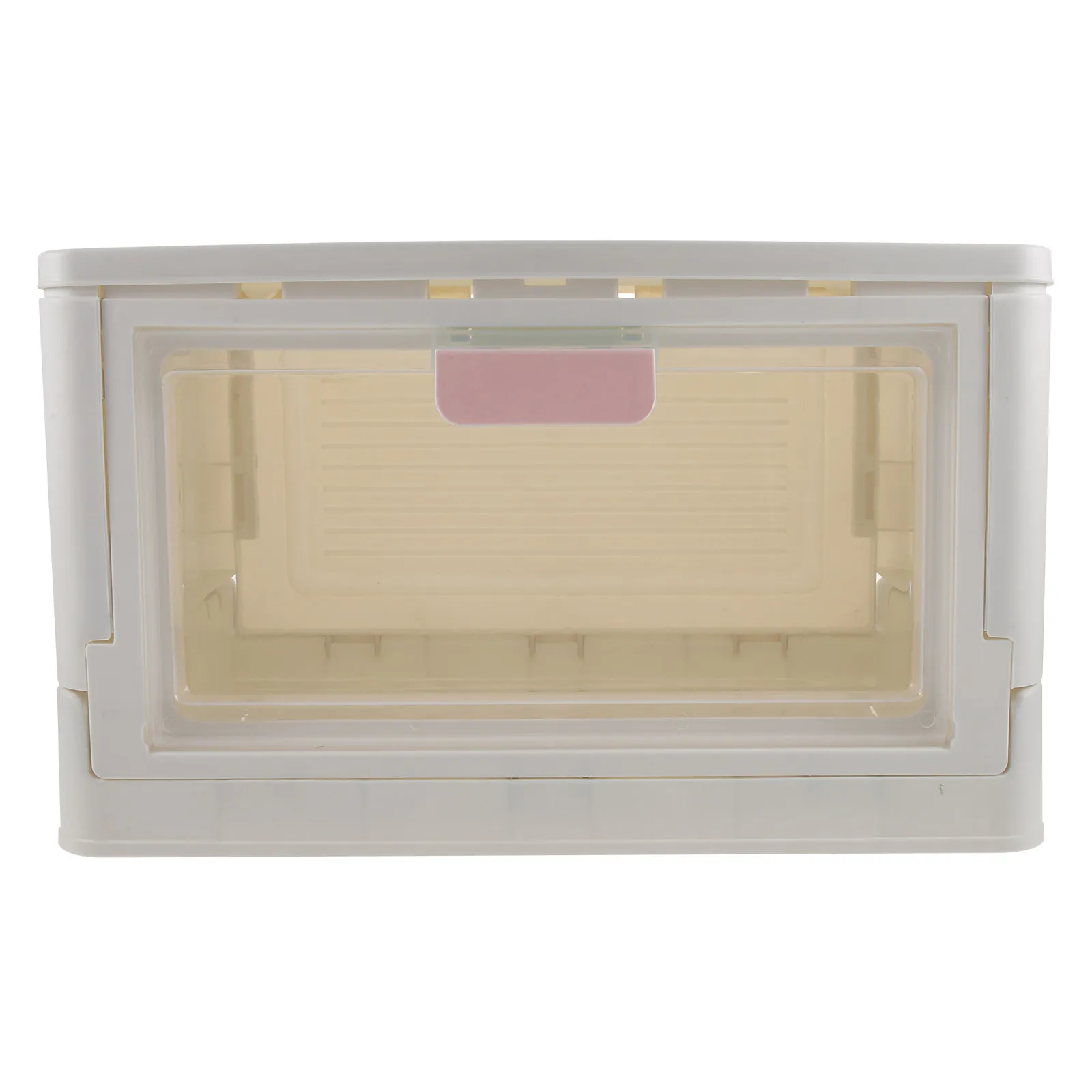 

Складной пластиковый контейнер для хранения с одной дверцей, штабелируемый органайзер, экономящий место, для рабочего стола, шкафа, ванной комнаты