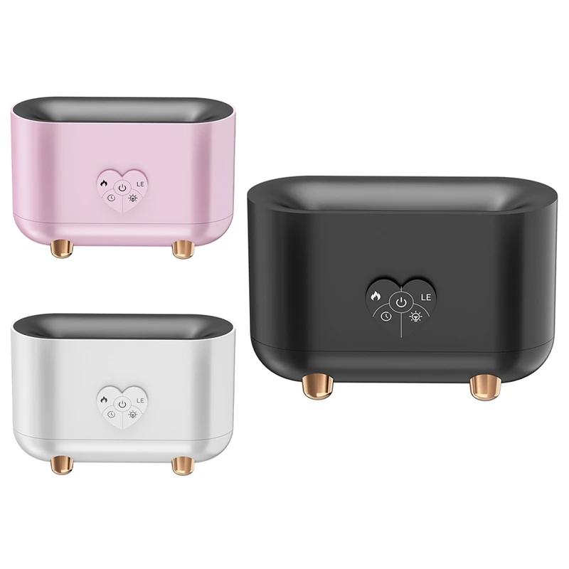 USB Flame aromaterapia atmosfera lampada da tavolo camera da letto soggiorno umidificatore telecomando a tre velocità luce notturna a Led