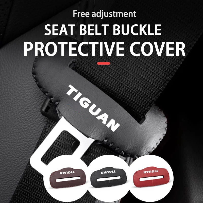 

Cup Holders Leather Car Seat Belt Buckle Clip Anti-Scratch Protector Auto Accessories For Volkswagen VW Golf Jetta Passat Mk4 Mk