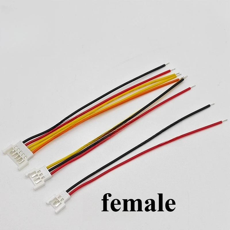 10Pcs MX2.0 2.0mm Pitch 2/3/4Pin Male Female Aerial Docking Battery Charging Cable Connector Plug With Wire 10/15/20/30CM 26AWG