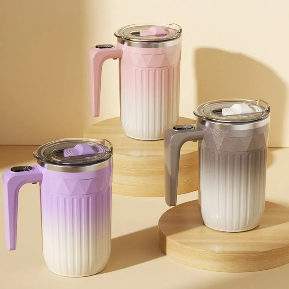 450ml Automatic Self Stirring Coffee Mug Rechargeable Temperature Display Espresso Cup Large Capacity Magnetic Function
