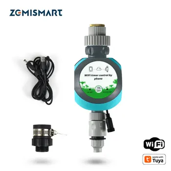 Zemismart 와이파이 관개 전기 급수 자동 스프링클러, 원격 정원 시스템 타이머, 투야 알렉사 구글 홈과 함께 작동