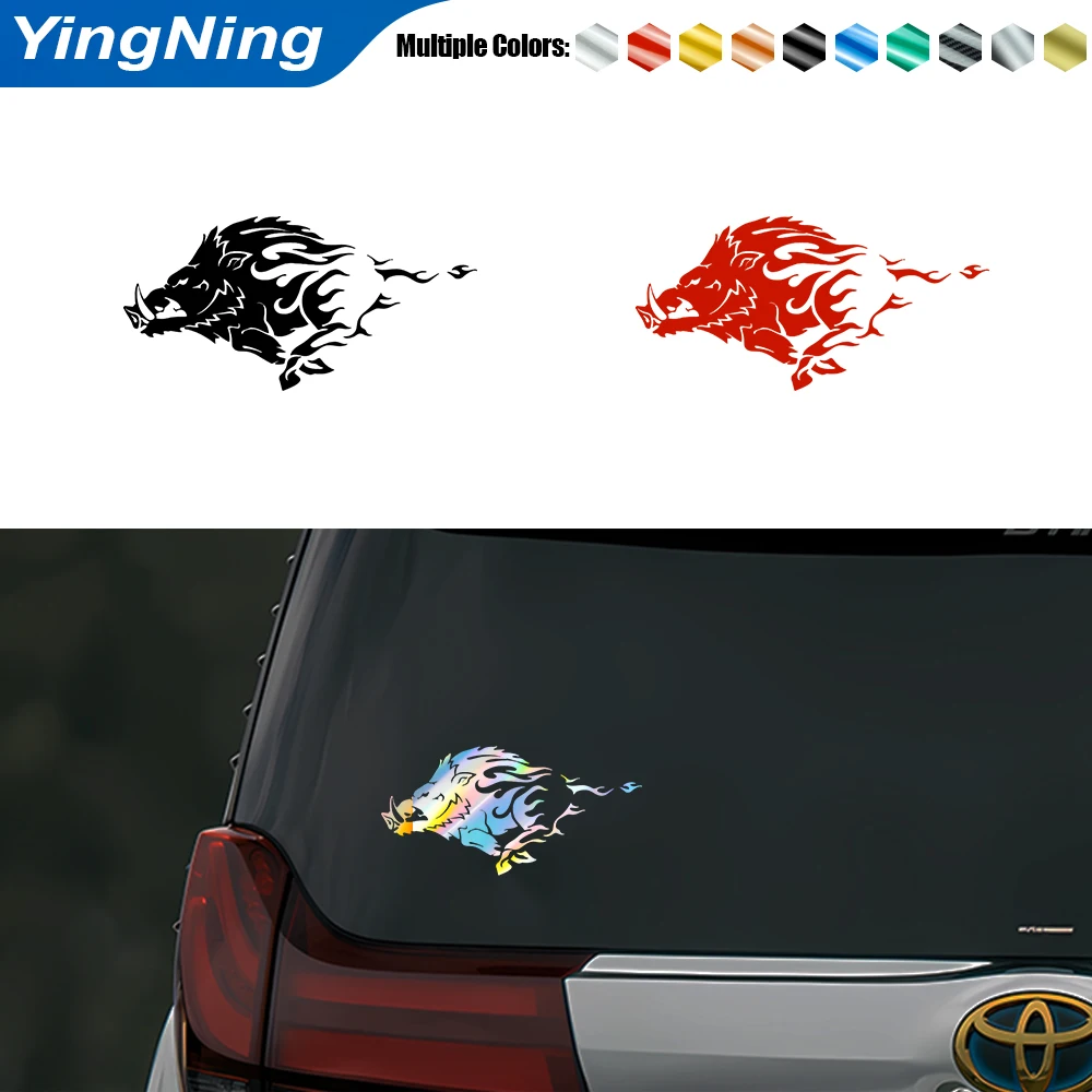 

Creative Wild Boar Car Stickers Waterproof Auto Rear Window Body Bumper Trunk Vinyl Decals Funny Car Decoration Accessories